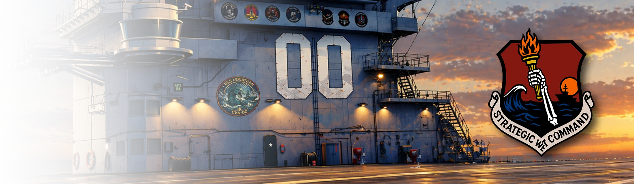 USS Leviathan island, Strategic Wet Command emblem