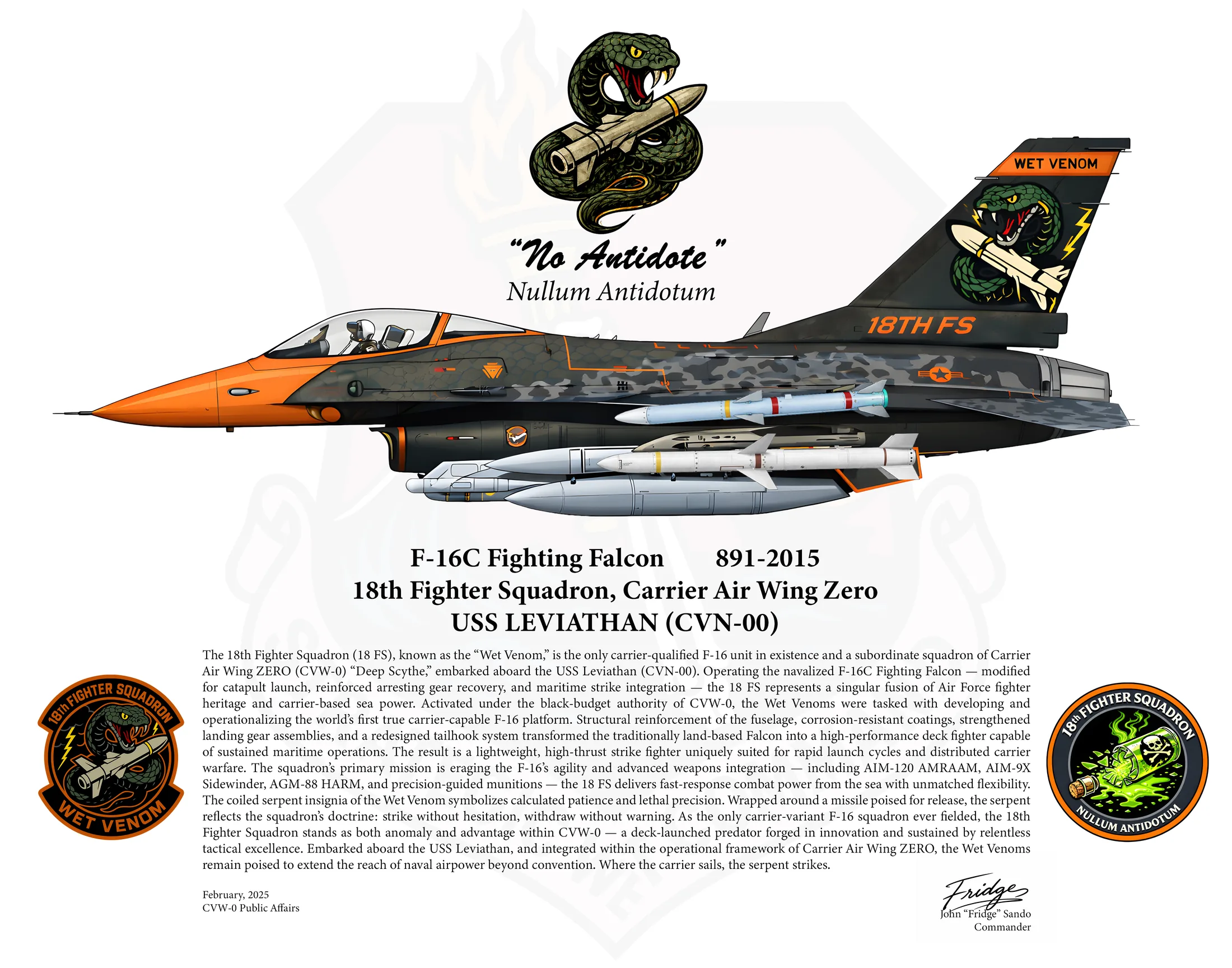18th FS lithograph