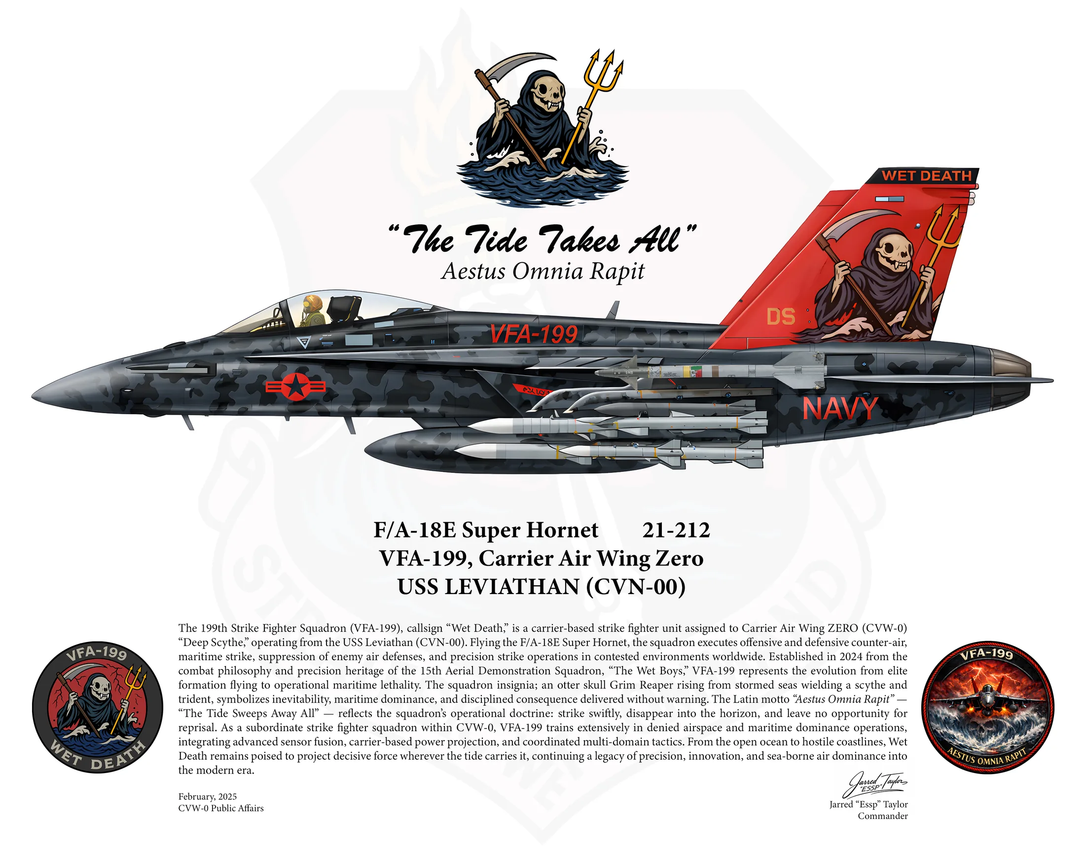 VFA-199 lithograph