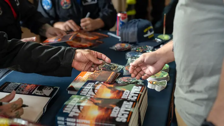 Wet Boys at a Deep Scythe book signing