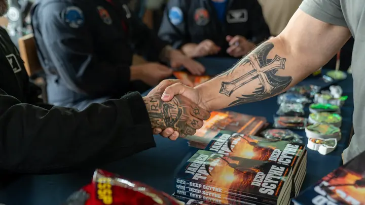 Wet Boys at a Deep Scythe book signing
